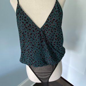 V Neck Bodysuit - Size Small